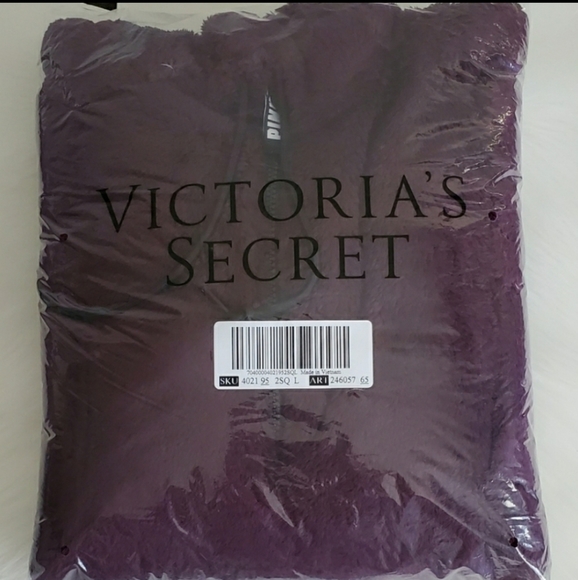 PINK VICTORIA'S SECRET SHERPA HOODIE SIZE L - Picture 2 of 3